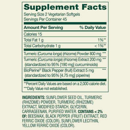 (3 pack) Spring Valley Extra Strength Turmeric Curcumin Complex Softgels Dietary Supplement, 1,000 mg, 90 Ct