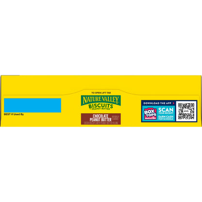 Nature Valley Biscuit Sandwiches, Chocolate Peanut Butter, Snack Bars, 10 Bars, 13.5 oz