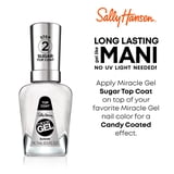Sally Hansen Miracle Gel Top Coat, Sugar Top Coat, 0.50 fl oz, No UV Lamp Needed