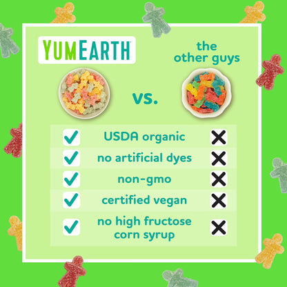 YumEarth Organic Sour Littles, Assorted Flavors Sour Chew Candy, Gluten Free, Shelf-Stable, 5 oz Bag