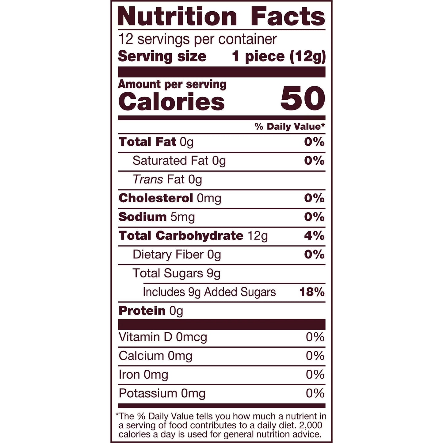 Hershey's Chocolate Mint Flavored Christmas Candy Canes, Box 5.28 oz, 12 Pieces