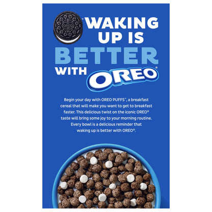 Post OREO PUFFS Cereal, Crunchy 16.5 oz box
