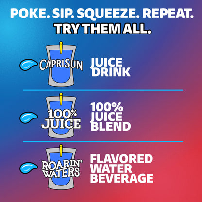 Capri Sun Summer Blast Passion Fruit Mango flavored Juice Drink Blend, from concentrate with other natural flavor, 10 Count Box, 6 fl oz Pouches