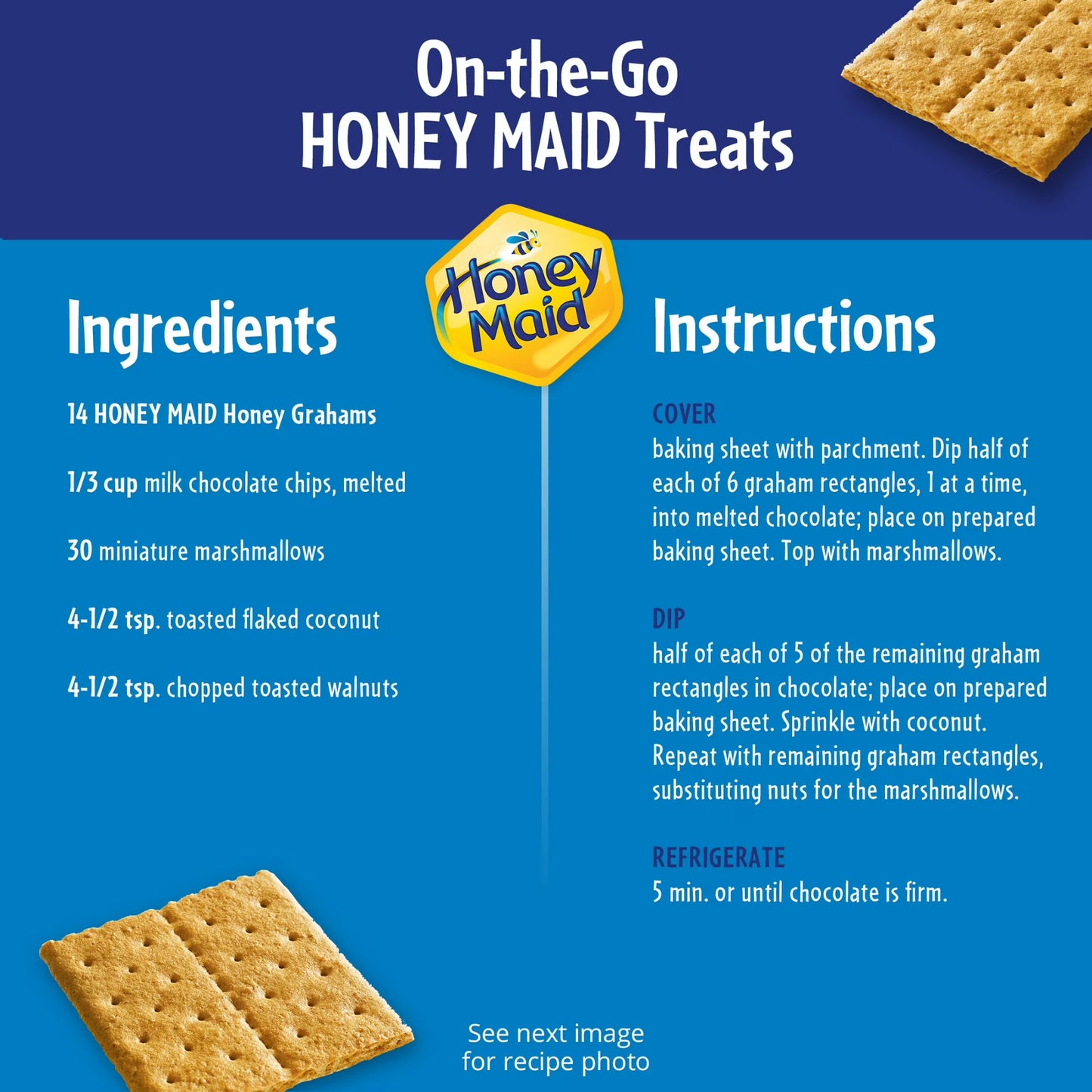 HONEY MAID Fresh Stacks Graham Crackers, Travel Snacks, 12.2 oz (6 Multi Snack Packs)