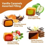 Assorted Caramel Candy Mix – 1 Pound, Individually Wrapped Soft Sweets with Filled Centers – Chewy Caramels, Flavored Caramels – Perfect For Parties, Events, Candy Tables, & More