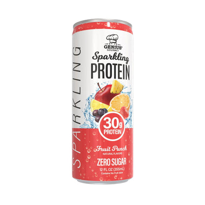 Genius Gourmet Sparkling Protein, Fruit Punch, 12 fl. oz., 12 pk.