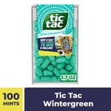 (2 pack) Tic Tac Wintergreen, On-the-Go Breath Mints, Pocket-Sized Mints, 100 pieces, 1.7 oz Single Pack