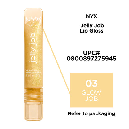 NYX Professional Makeup Jelly Job Lip Gloss, Glow Job 03