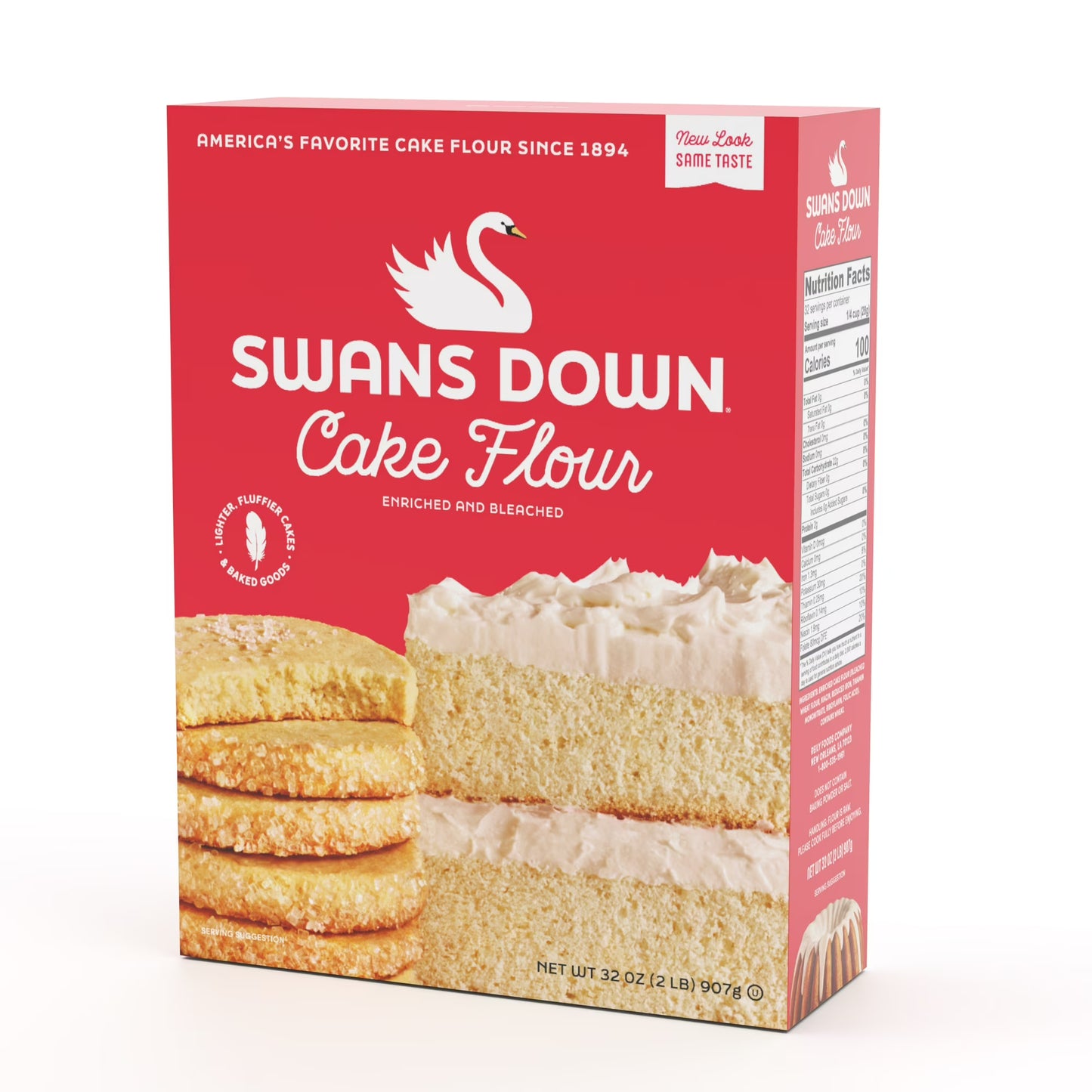 Swans Down Enriched, Bleached Cake Flour, 32 oz
