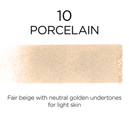 L'Oreal Paris Infallible Fresh Wear 24 Hr Powder Foundation Makeup, 010 Porcelain, 1 fl oz