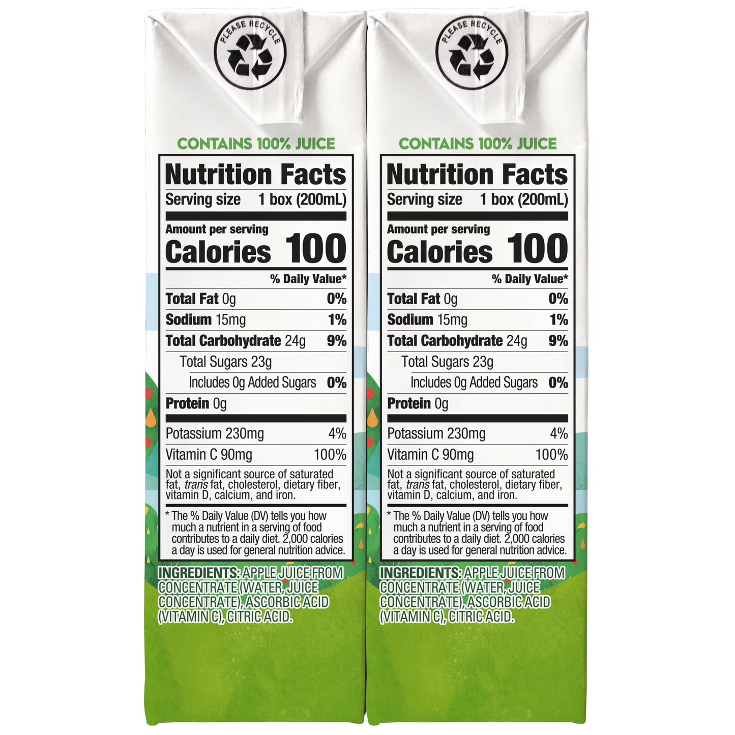 Juicy Juice 100% Juice, Apple Juice, 8 Count, 6.75 fl oz Juice Boxes