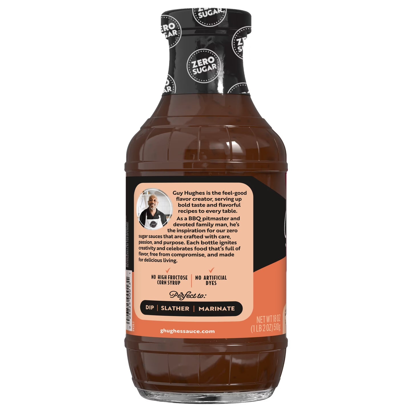 (3 pack) G Hughes Zero Sugar Original BBQ Sauce, 18 oz