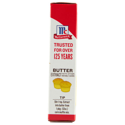 McCormick Butter Extract With Other Natural Flavors, 1.0 fl oz Box