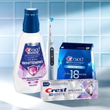 (3 pack) Crest Mouthwash 3D White Clean Whitening, Breath Protection, Alcohol-Free, Radiant Mint Flavor, 32 fl oz