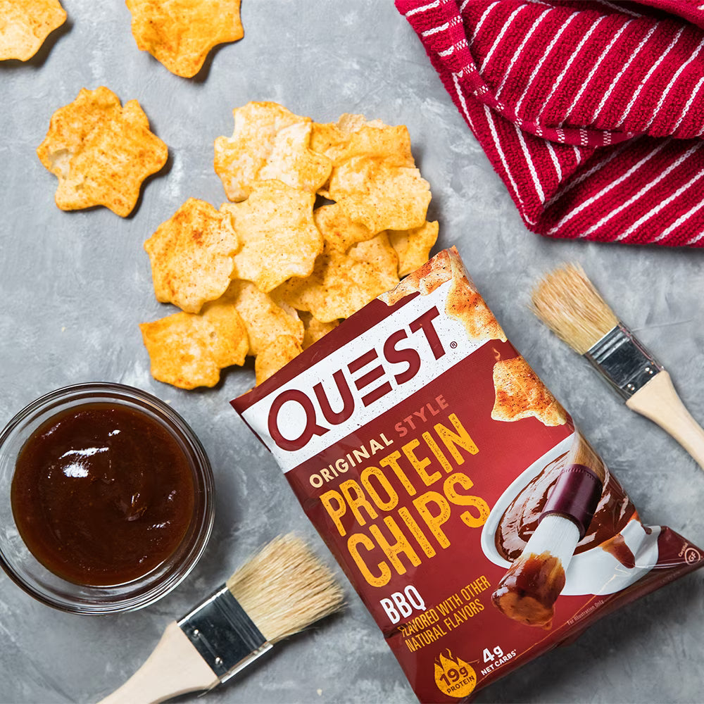 Quest Protein Chips, BBQ, 21g Protein, 1.1 Oz, Single