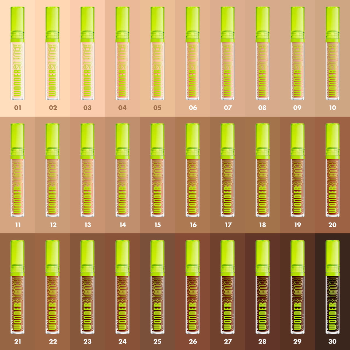 NYX Professional Makeup Wonder Snatch Matte Concealer, Full Coverage Under Eye Concealer, Fair, 0.10 fl oz