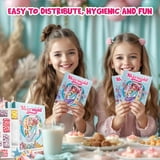 4YoreElves Mermaid Candy Bracelet Kit, String Your Own Candy Jewelry: Novelty Mermaid Jewelry DIY Kit, Little Party Favors, Individual Pack