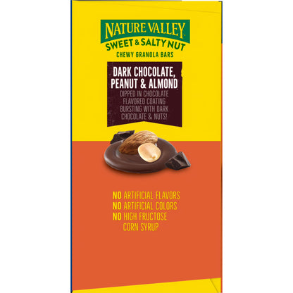 Nature Valley Sweet and Salty Nut Bars, Dark Chocolate Peanut Almond, 24 Bars, 28.8 oz