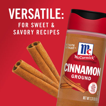 McCormick Kosher Ground Cinnamon, 2.37 oz Bottle