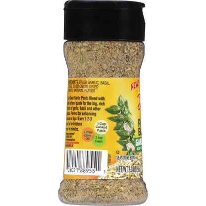 Dash Pasta Blend Garlic Pesto, Salt Free Seasoning Blend, 2.0 oz Bottle