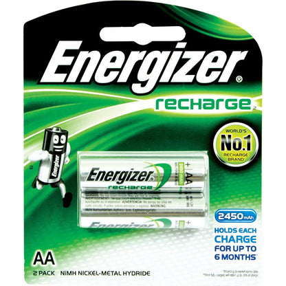 Energizer Aa Rechargeable Nimh Battery, 2 Pieces