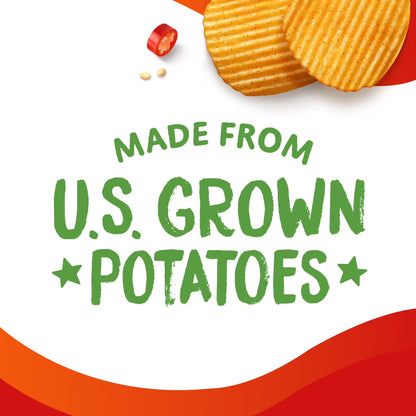 Simply Ruffles Hot and Spicy Potato Chips, 5.5 oz