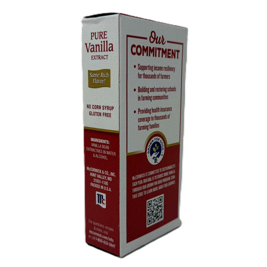 2-Pack McCormick All Natural Pure Vanilla Extract 4 Fl Oz Each Best By 2029