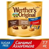Werthers Original Hard Sugar Free Assorted Flavors, Caramel Coffee, Caramel Chocalate, Caramel Candy 7.7 oz