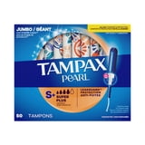 Tampax Pearl Tampons with LeakGuard Braid, Super Plus Absorbency, 50 Count