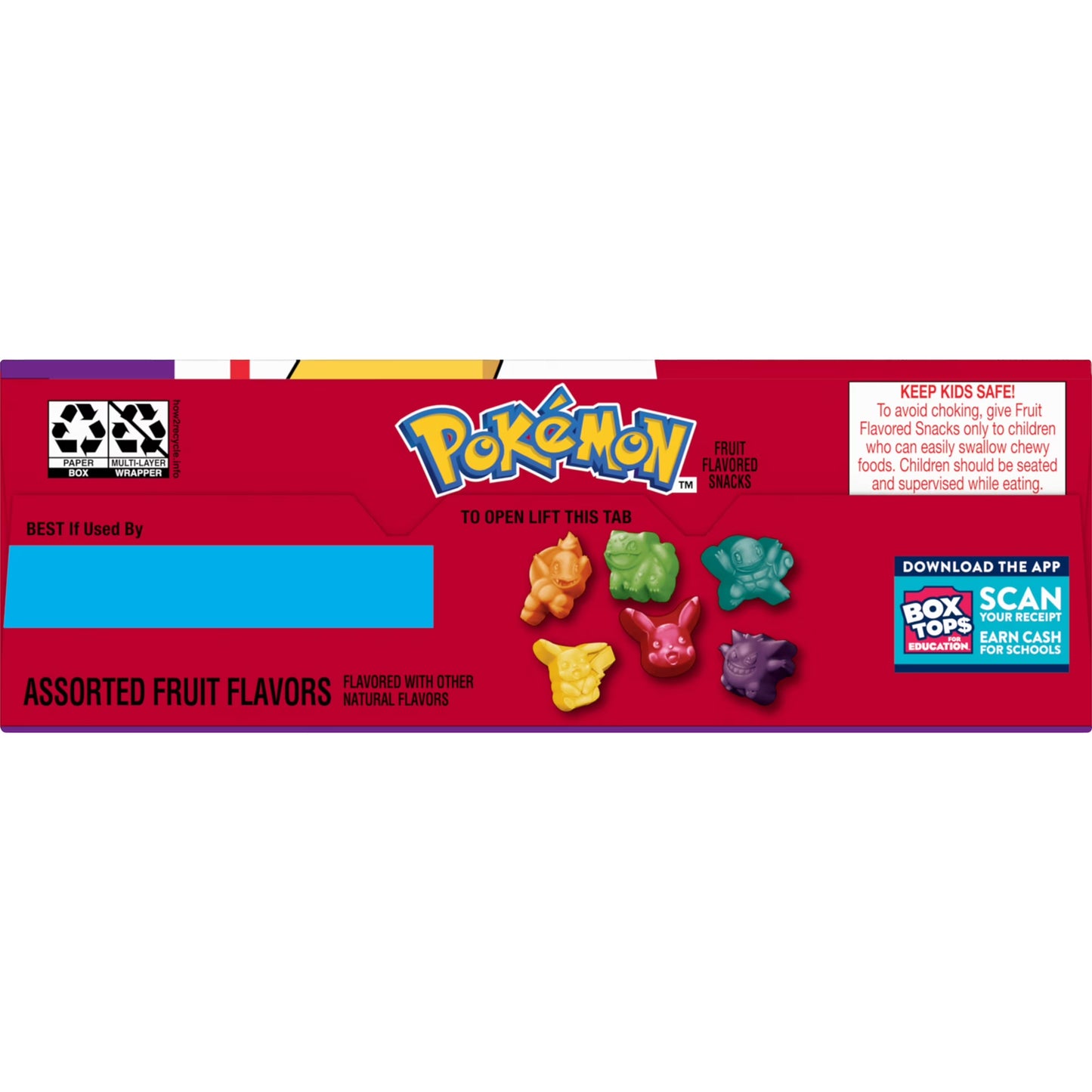 Pokemon Fruit Flavored Snacks, Fat Free and Gluten Free, Value Pack, 17.6 oz, 22 Pouches