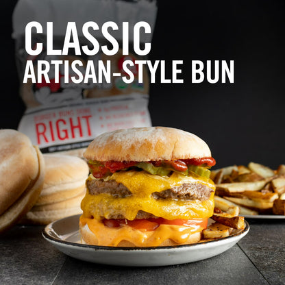 Dave's Killer Bread Burger Buns Done Right, Organic Hamburger Buns, 8 Ct, 17.6 oz, Shelf-Stable