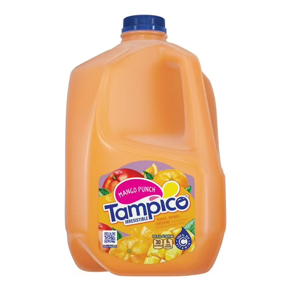 (3 pack) Tampico Mango Punch, Mango Orange Tangerine Juice Drink 1 Gallon