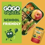 GoGo squeeZ Fruit & VeggieZ No Sugar Added Applesauce Variety Pouches, 3.2 oz (10 Pack)