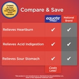 (4 pack) Equate Calcium Carbonate Extra Strength Sugar-Free Chewable Antacid Tablets, Orange Cream, 750 mg, 90 Count