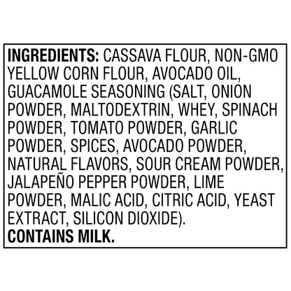 bettergoods Finely Ground Cassava Flour Guacamole Flavored Tortilla Chips, 10 oz