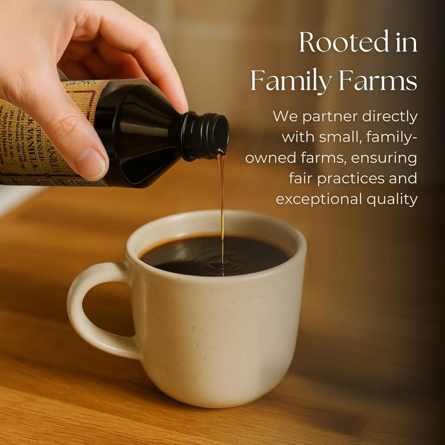 Pure Dark Mexican Vanilla Extract Gluten Free Vanilla for Baking Cakes, Cookies, Desserts, Coffee & Beverages Natural, Bold Flavour 240ml / 8.12 fl oz bottle