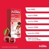 (2 pack) Children’s Tylenol Dye-Free, Oral Suspension, Pain Relief and Fever Reducer, Cherry Flavor 8 Fl oz