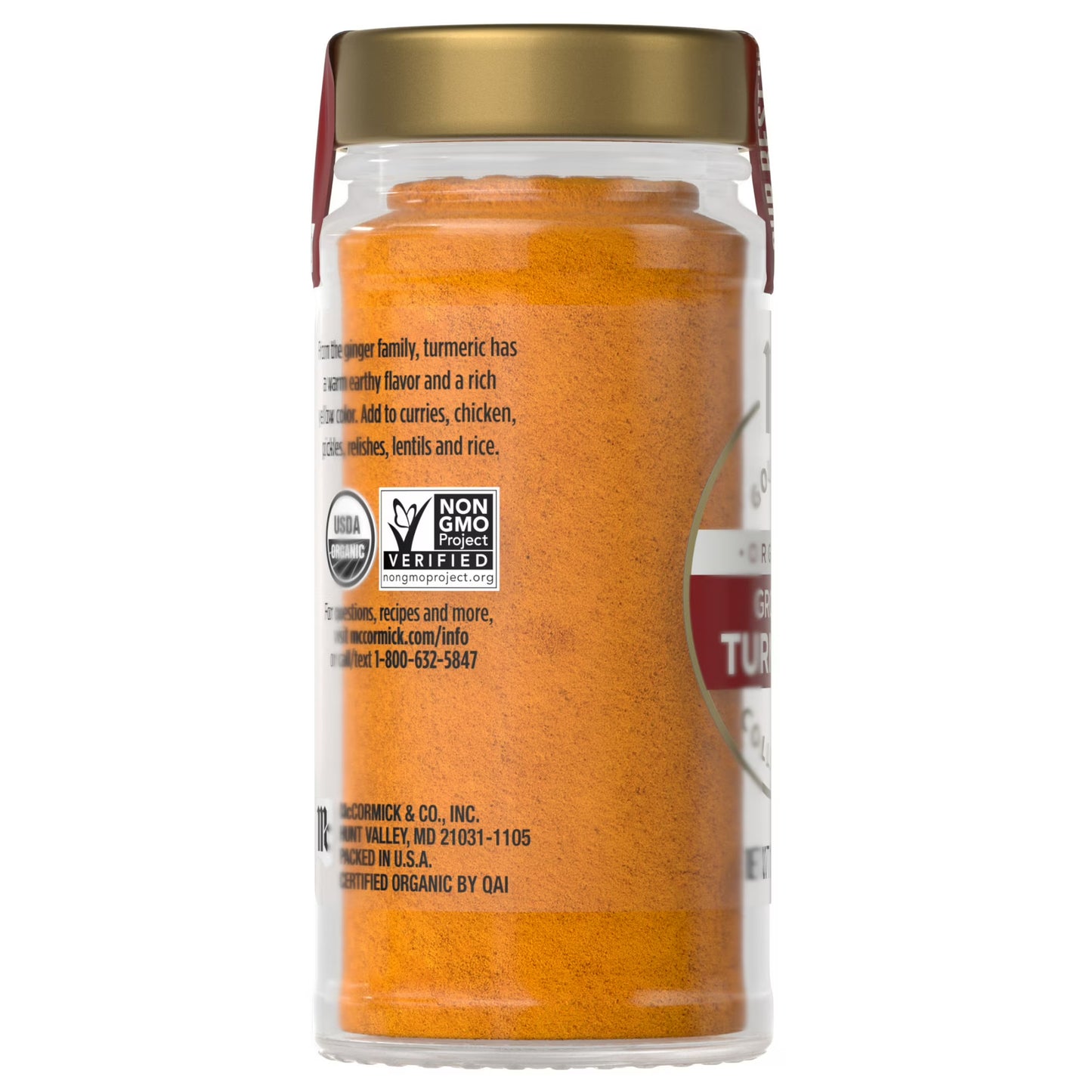 McCormick Gourmet Organic Ground Turmeric, 1.37 oz Bottle