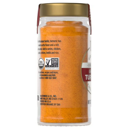 McCormick Gourmet Organic Ground Turmeric, 1.37 oz Bottle