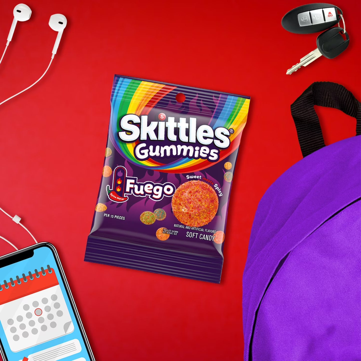 Skittles Gummies Fuego Gummy Candy - 5.8 oz Bag