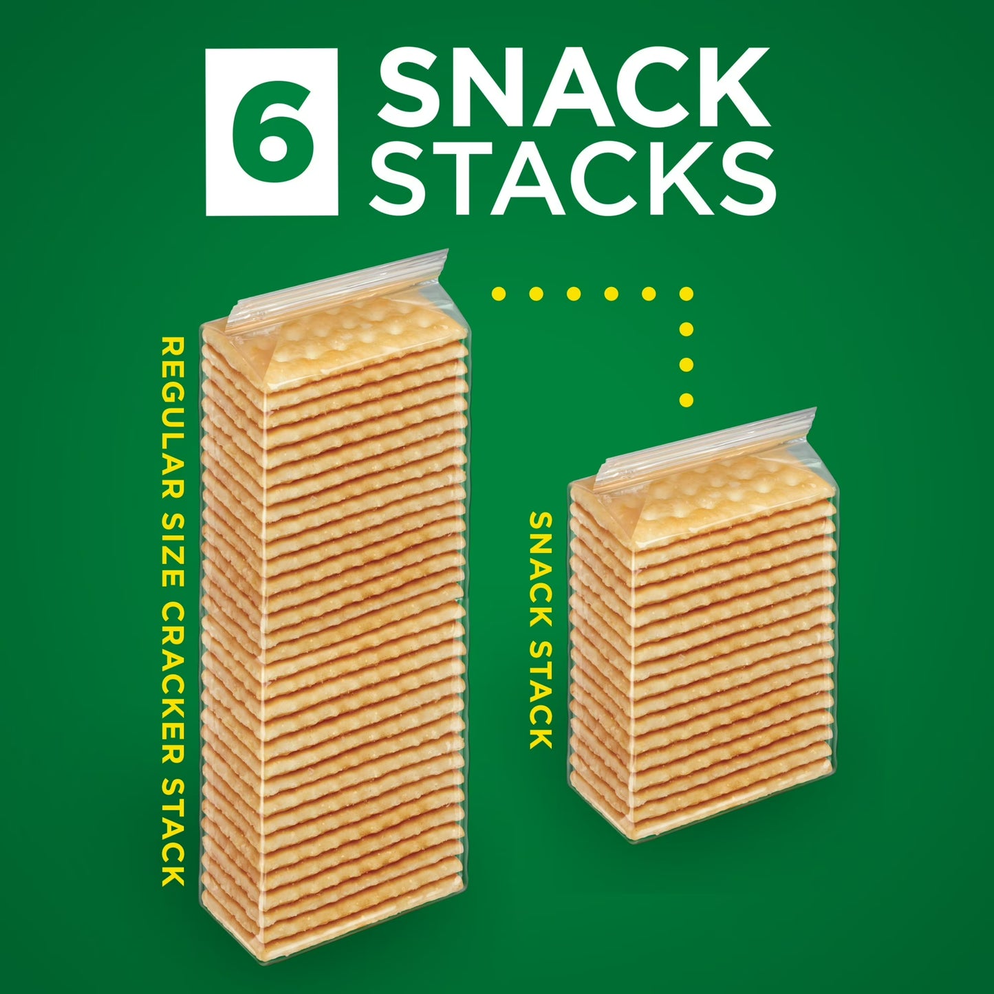 Club Snack Stacks Original Crackers, Lunch Snacks, 6 Count