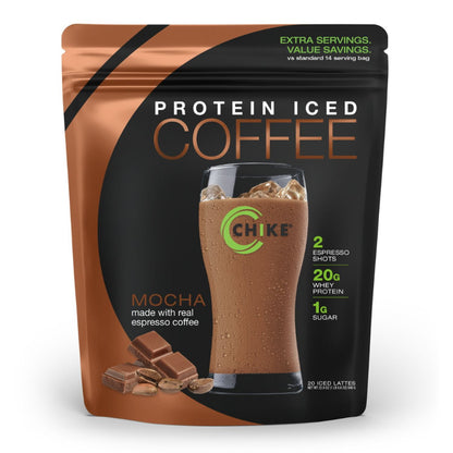 Chike Iced Coffee 20g Whey Protein Powder, Mocha 22.6 oz.