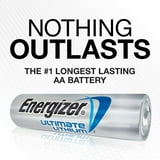 Energizer Lithium Batteries, AA, 8/Pack
