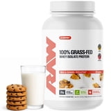 RAW Grass Fed Whey Isolate Protein, Milk & Cookies, 1.56 lbs.