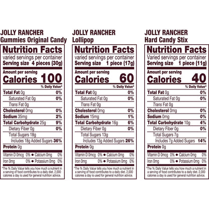 JOLLY RANCHER Assorted Fruit Flavored Candy Family and Friends Pack, 20.1 oz