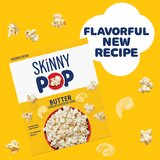 SkinnyPop Butter Flavored, Gluten Free Microwave Popcorn Bags, 2.8 oz (6 Count)