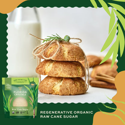 (3 pack) Florida Crystals Regenerative Organic Raw Cane Sugar, 6 lb