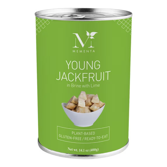 Mementa Inc (6 pack) Plain Jackfruit in Brine with Lime, 14 oz. Can