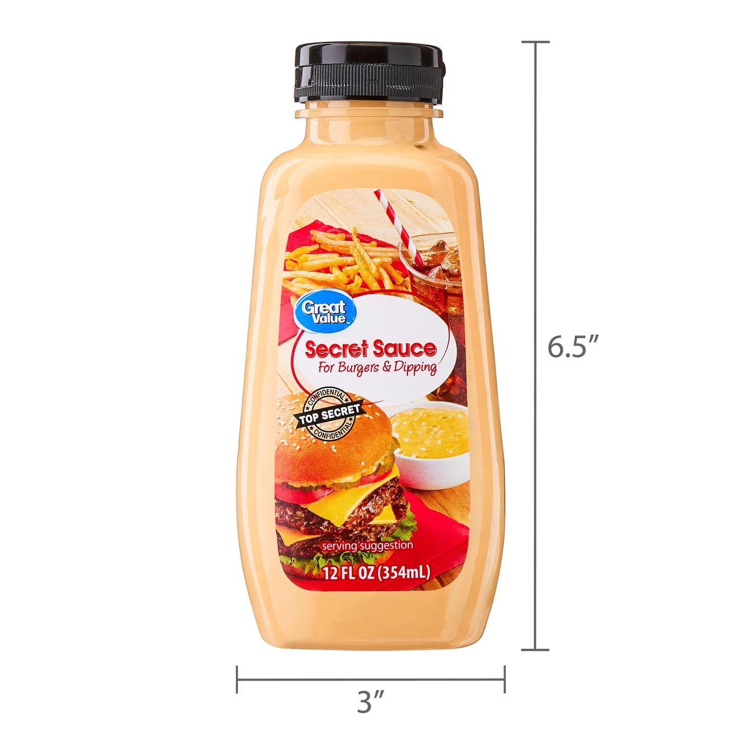 Great Value Secret Sauce for Burgers & Dipping, 12 fl oz (Squeeze Bottle)