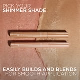 L'Oreal Paris Paradise Le Shadow Shimmer Eyeshadow Stick, Blendable & Buildable, Peach Lights, 0.05 oz